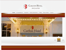 Tablet Screenshot of carltonhotel-slc.com